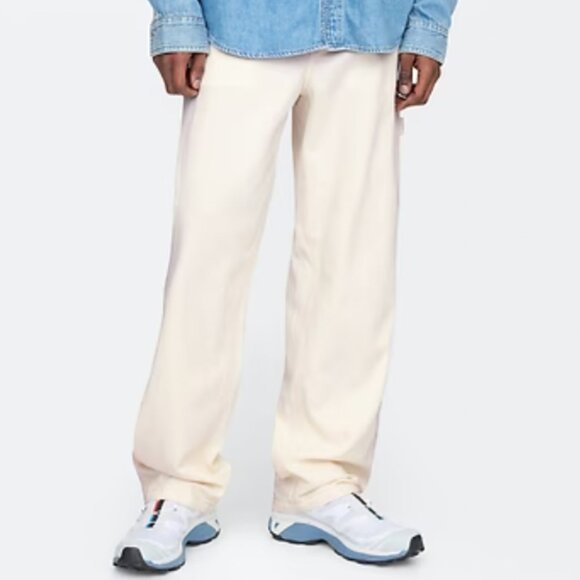 GAP Baggy Carpenter Jeans Winter Beige Size 34X34 Fall 2025 NEW with tags - Picture 2 of 4